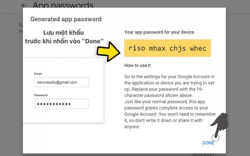 Cách thiết lập mật khẩu ứng dụng cho email 